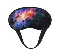 Galaxy in the Universe Masque de sommeil soyeux en satin doux avec sangle élastique pour homme et femme