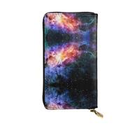 Galaxy in the Universe Portefeuille élégant et fonctionnel pour femme - Simili cuir avec fermeture éclair en métal, petit portefeuille pour femme, noir, One Size, Classique