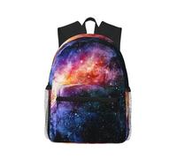 Galaxy In The Universe Sac à dos de voyage élégant léger avec protection de l'eau pour ordinateur portable pour le travail universitaire Noir Taille unique Noir, Noir , Rozmiar uniwersalny