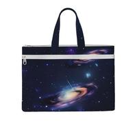 Galaxy in The Universe Sac à main 26 x 38,1 cm, 2 poches zippées, capacité généreuse pour dossiers, idéal pour le travail et les voyages