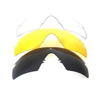 Galaxy Lentilles de rechange pour Oakley Si Ballistic M Frame 2.0 Z87 Noir/jaune/transparent, s, regular