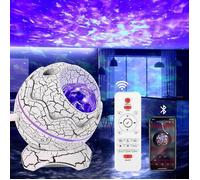 Galaxy Light Projector with Bluetooth Speaker Dinosaur Egg LED Star Projector 8 White Noises Different Light Effec FLIGHT VALISE