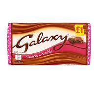 Galaxy Lot de 2 barres de chocolat au lait Cookie Crumble £1 PMP 114 g