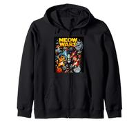 Galaxy Meow Squad Space Cats Illustration Graphic Cartoon Sweat à Capuche