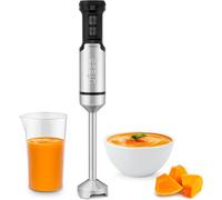 Galaxy Mixeur Plongeant,Puissance 1200 W,Contrôle De Vitesse Variable + Turbo,4 Lames En Acier Inoxydable,Design Ergonomique Et Anti-Éclaboussures,Verre Doseur,Sans Bpa