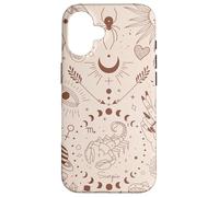 Galaxy Moon Phases Celestial Aesthetic Zodiac Scorpio Coque pour iPhone 16