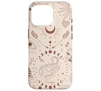 Galaxy Moon Phases Celestial Aesthetic Zodiac Scorpio Coque pour iPhone 16 Pro