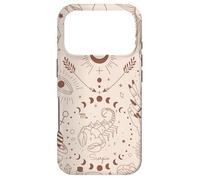 Galaxy Moon Phases Celestial Aesthetic Zodiac Scorpio Coque pour iPhone 17 Pro
