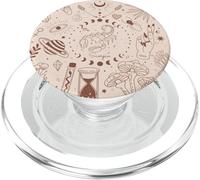 Galaxy Moon Phases Celestial Aesthetic Zodiac Scorpio PopSockets PopGrip pour MagSafe