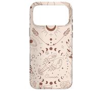Galaxy Moon Phases Celestial Aesthetic Zodiac Sign Cancer Coque pour iPhone 17 Pro Max