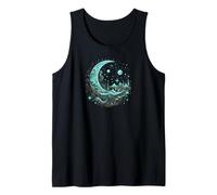 Galaxy Night Sky Moon Lunar Stars Love Débardeur