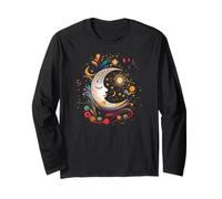 Galaxy Night Sky Moon Lunar Stars Sun Love Manche Longue
