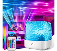Galaxy Ocean Projector, Night Light With Remote Control, 30 Lighting Modes, 16 Colors, Progressive Rotating Boreal Lamp, Suitable For Bedroom