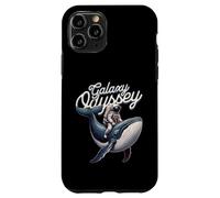 Galaxy Odyssey Astronaut Riding Cosmic Whale Art Coque pour iPhone 11 Pro