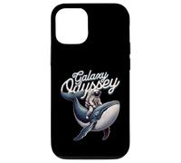 Galaxy Odyssey Astronaut Riding Cosmic Whale Art Coque pour iPhone 12/12 Pro