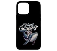 Galaxy Odyssey Astronaut Riding Cosmic Whale Art Coque pour iPhone 13 Pro Max