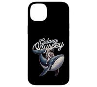 Galaxy Odyssey Astronaut Riding Cosmic Whale Art Coque pour iPhone 14 Plus