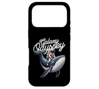 Galaxy Odyssey Astronaut Riding Cosmic Whale Art Coque pour iPhone 17 Pro