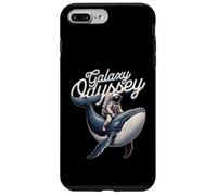 Galaxy Odyssey Astronaut Riding Cosmic Whale Art Coque pour iPhone 7 Plus/8 Plus