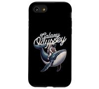 Galaxy Odyssey Astronaut Riding Cosmic Whale Art Coque pour iPhone SE (2020) / 7/8