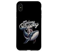 Galaxy Odyssey Astronaut Riding Cosmic Whale Art Coque pour iPhone XS Max