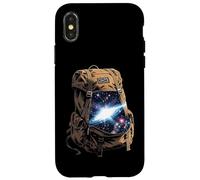 Galaxy Outer Limits Explorer Sac à Dos Cosmos Space 2 Faces Coque pour iPhone X/XS