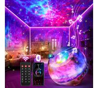 Galaxy Projector 15 Projecteur De Ciel Étoilé Pour Enfants,Musique De Sommeil,Projecteur D'Étoiles,Haut-Parleur Bluetooth,Projecteur De Lumière Étoilée,Télécommande,Minuterie,Projecteur De Ciel