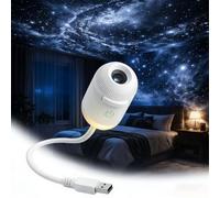 Galaxy Projector,2026 Nouveau Projector Plafond Veilleuse,Projecteur USB avec Plusieurs Diapositives De Projection,pour Voiture, Soirée, Décoration De Chambre (12 Films)