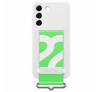 Galaxy S22 S901 Silicone Cover with Strap White EF-GS901TWEGWW