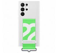 Galaxy S22 Ultra S908 Silicone Cover with Strap White EF-GS908TWEGWW