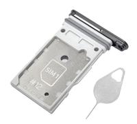 Galaxy S24+ Plateau de carte SIM double remplacement pour carte SIM S24 Plus pour Samsung Galaxy S24+ 5G 6,7" S926U1 S926E SM-S926U Plateau de réparation avec aiguille d'ouverture (noir onyx)