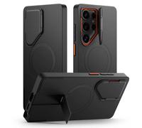 Galaxy S25 Ultra Coque Antichoc Tech-Protect Kevlar Aura Magsafe Avec Cache Caméra & Béquille Rétractables