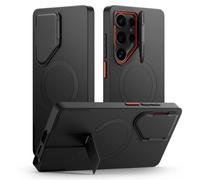 Galaxy S25 Ultra Coque Antichoc TECH-PROTECT Kevlar Aura MagSafe avec Cache Caméra & Béquille Rétractables