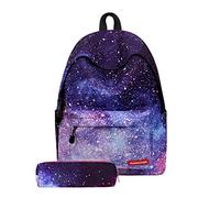 Galaxy Sac à Dos Cartable pour Teenager et Adulte - Sac D'école Loisir Avec Un Sac à Crayons pour Enfant
