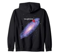 Galaxy Science Geek Gifts T-shirt « You Are Here » Espace Sweat à Capuche