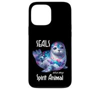 Galaxy Seal Sceau Mystique pour Les Amoureux de la Vie Marine avec Ciel Nocturne Coque pour iPhone 13 Pro Max