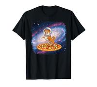 Galaxy Shiba Inu Dog Astronaut Pizza Space Animal T-Shirt