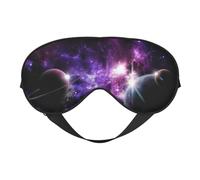 Galaxy Sky Masque pour les yeux Motif imprimé doux Idéal pour voyager/bureau/yoga/sieste