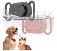 Galaxy Smarttag2 Waterproof Silicone Case 2 Pack Dog Cat Anti-Lost Anti-Scratch Protective Accessory for Samsung Galaxy Sm TOP CASE