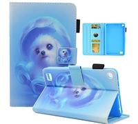 Galaxy Tab A 7.0 T280 Étui à Rabat avec Fentes pour Cartes, Fermeture magnétique, étui de Protection en Cuir PU pour Samsung Galaxy Tab A 7.0 T280/T285 Kindle Fire HD 7 Blue Dog