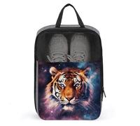 Galaxy Tiger Sac à chaussures de voyage résistant à l'eau avec fermeture éclair Gris Taille unique moderne, gris, Taille unique, Moderne