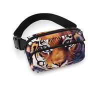 Galaxy Tiger Sac banane pour homme et femme avec sangle réglable pour voyage, sport, randonnée, Tigre galaxie, 20 x 13 cm, Galaxy Tiger, 20 x 13 cm, Galaxy Tiger, 20x13cm, Sac banane