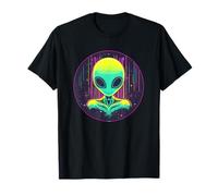 Galaxy Vibes de science-fiction Alien Head T-Shirt