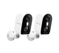 GALAYOU Camera Surveillance WiFi Exterieure sans Fil - 2K Camera Surveillance sur Batteries Exterieure/Interieure, Alerte Instantanée PIR, Vision Nocturne en Couleur, Sirène Intelligente, IP65 (2p)