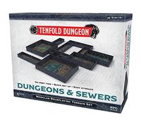 Gale Force Nine Tenfold Dungeon : Dungeons & Sewers GF9TFD02 - Ensemble de Terrain de Jeu de rôle modulaire et 5e RPG d’Aventure