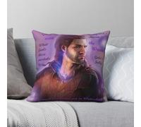 Gale Waterdeep Baldur's Gate 3 Taie d'oreiller carrée en polyester et lin avec motif velours