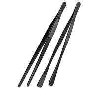 Galenecx 2 pièces Pince Cuisine, 25 cm Pince Cuisine Inox Professionnel, Runde Grillpince à Épiler, Pliers à Épiler Décorative Pointue, pour Cuisiner Griller et Cuire