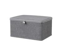 Galenecx Boîte De Stockage Verrouillable, 30 x 20 x 14cm Boîte de Rangement Pliable avec Pouvercle, Boîte avec Serrure, Lavable, Adaptées au Rangement des Médicaments,Vêtements,Jouets