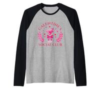 Galentine's Social Club - Galentine's Day Gals Sisterhood Manche Raglan