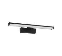 Applique murale de salle de bain LED Eglo 40 cm Noir 900lm IP44 Blanc froid